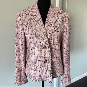 Doncaster Pink Tweed Jacket Size 8